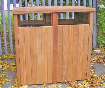 Wheelie Bin Housing - Double - 01